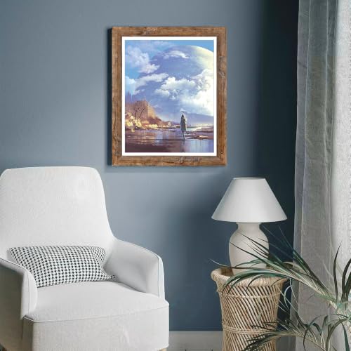 16x20 Inch Wooden Picture Frame Set of 2 with Plexiglass - Vintage Wall Art