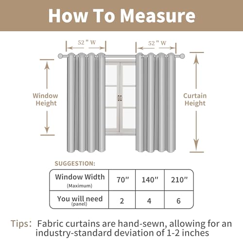 Semi Sheer Linen Curtains 52 x 54 Inch - Sage Green, Pack of 2