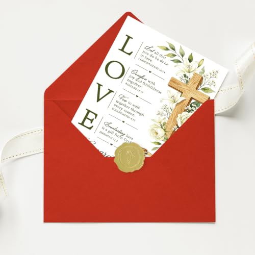 Christian Wedding Card for Couple Religious Blessings ZC-059 - Elegant Faith-Inspired Gift