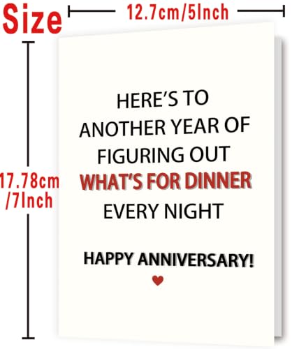 Funny Anniversary Card for Men & Women - Husband Wife Couple ZY-439