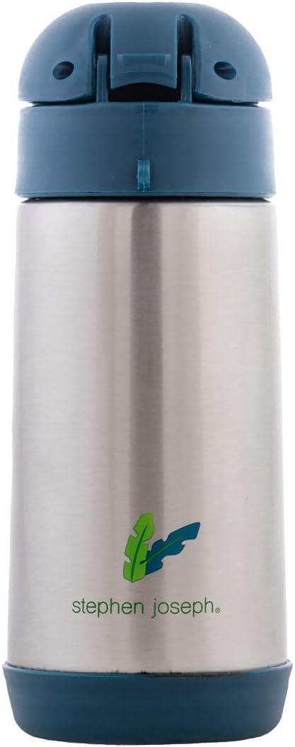 Stephen Joseph Insulated Water Bottle - Double Wall Stainless Steel, BPA-Free, 11.8 Ounces, ZOO