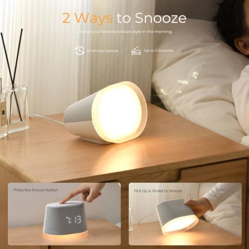 Sunrise Alarm Clock with Sound Machine and Night Light for Bedroom Dorm