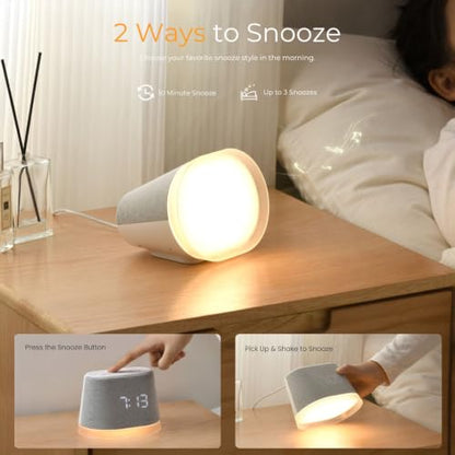 Sunrise Alarm Clock with Sound Machine and Night Light for Bedroom Dorm