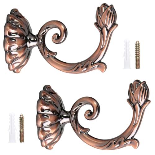Heavy-Duty Copper Zinc Alloy Curtain Holdbacks 7.5cm Set of 2