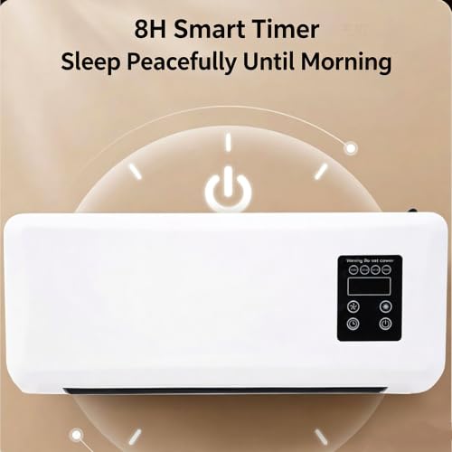1500W Wall-Mounted Ductless Portable Air Conditioner & Heater Combo - Quiet Space Climate Control