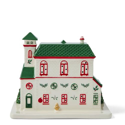 Spode Christmas Tree Village Fire Station Collectible Figurine - Holiday Decor
