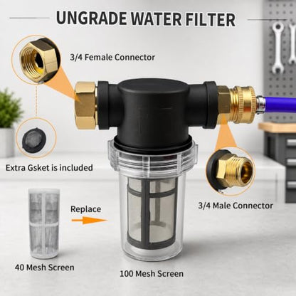 Shop Vacuum Carpet & Upholstery Extractor Hose Kit with Stainless Steel Wand