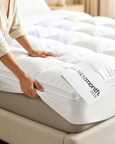 Queen Mattress Topper 1000gsm Ultra-Thick Quilted Cooling Memory Foam Fluffy Soft
