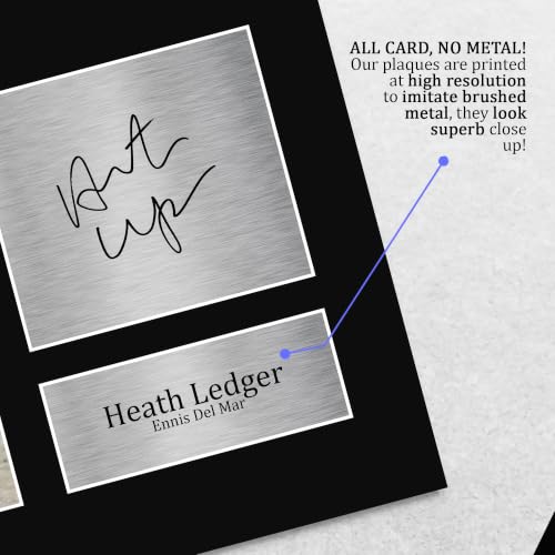 Heath Ledger Brokeback Mountain Signed Photo US Letter Unframed - Movie Memorabilia