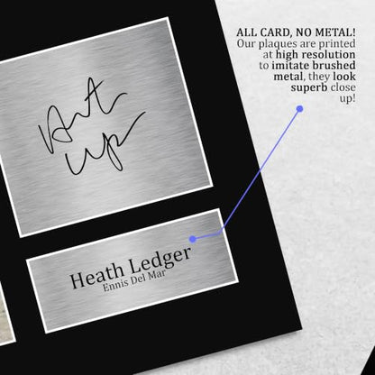 Heath Ledger Brokeback Mountain Signed Photo US Letter Unframed - Movie Memorabilia