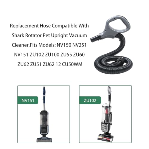 Gray Replacement Hose for Shark Rotator Pet Upright Vacuum NV150 ZU102 ZU55