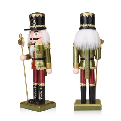 Christmas Wooden Nutcracker Set of 3 King & Soldiers Holiday Decor