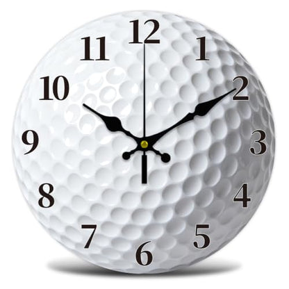 Golf Wall Clock Silent Non-Ticking 12 Inch - Golf Ball Texture Decor - Variation of THIS listing