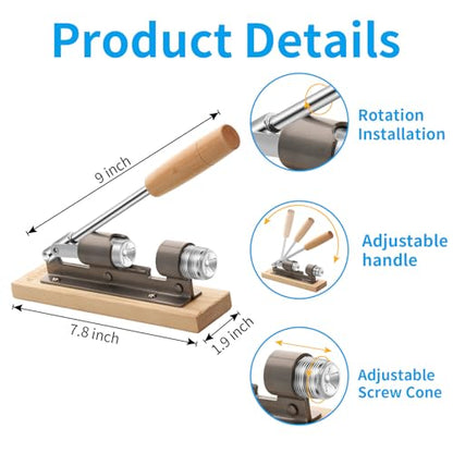 Heavy Duty Nutcracker for Pecan Walnut Hazelnut Almonds with Adjustable Sheller