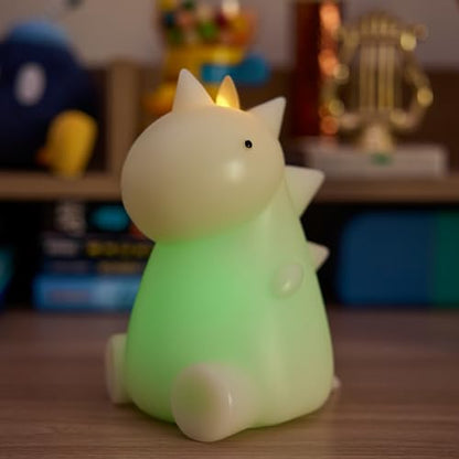 Dinosaur Flameless LED Candle - Color Changing Real Wax Night Light with Remote