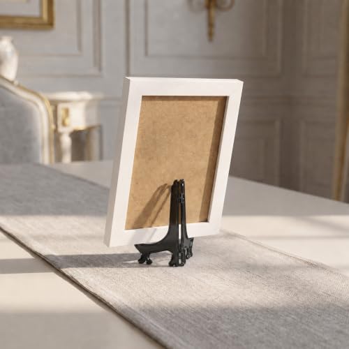 Black Mini Acrylic Plate Stand Set of 4 - Small Display Easels 2.95 Inch