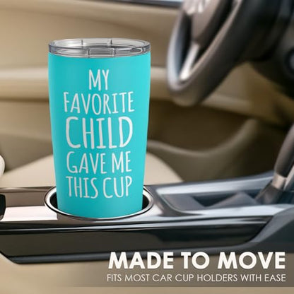 Mom Tumbler Gift - 20oz Insulated Travel Mug for Mom from Son & Daughter - Unique Mother's Day, Birthday, Christmas Gift Idea - Variation of THIS listing
