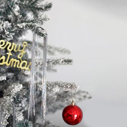10000+ Silver Iridescent Christmas Tinsel Icicles for Holiday Decorations