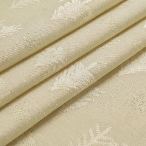 Cream Jacquard Tablecloth 60x84 Inches Rectangle Christmas Trees Snow Beige