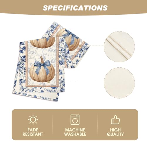 210 GSM Fall Table Runner 13x120 Inch Beige Polyester Home Decor