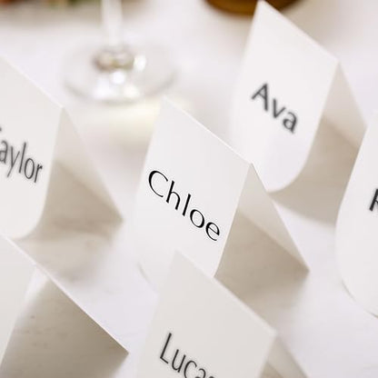 100 Pcs Arch Place Cards for Dinner & Event Table Setting - Small 3.2x4 Inches