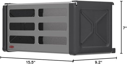 Rubbermaid FastTrack Rail Access Bin - Versatile Garage Organizer for Sports & Gardening Supplies | Durable Storage Solution