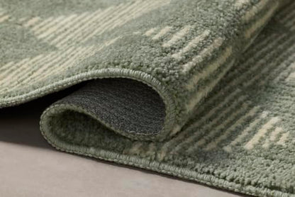 Loloi Chris Loves Julia Lawrence Mist Ivory Bath Mat 1'10" x 5' Rectangular
