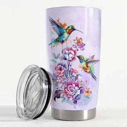 Hummingbird 20oz Stainless Steel Insulated Travel Mug - Gift for Women & Girls
