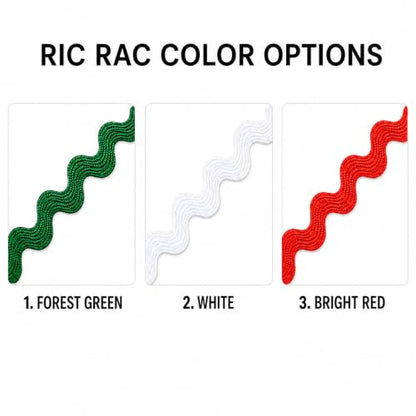 Multicolor Personalized Christmas Wreath Sash with Monogram & Embroidery