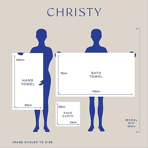 Christy Renaissance 2-Piece Bath Towel Set - Dove Gray - 100% Egyptian Cotton