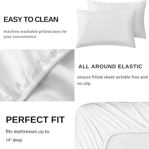 Full Size Galaxy 01 Blue 3D Star Sky Bed Sheet Set - Soft 4-Piece Dorm Bedding