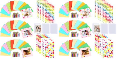 Multicoloured 30pcs Paper Picture Frames for Instax Mini 2x3 Wall Hanging Kit