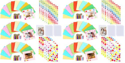 Multicoloured 30pcs Paper Picture Frames for Instax Mini 2x3 Wall Hanging Kit