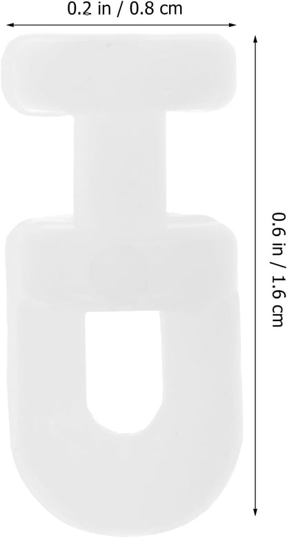 Uonlytech Curtain Track Rollers - 200Pcs Smooth Sliding Pulley Carriers for Drapes & Shower Curtains