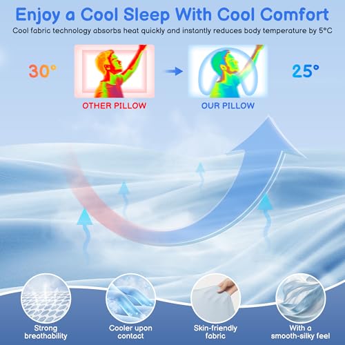 Side Sleeper Pillow with Arm Holes - Memory Foam Ergonomic Support Grey