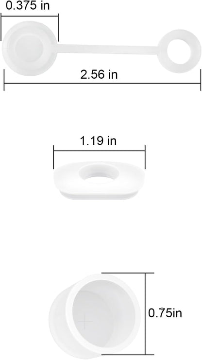 Stanley Cup Straw Cover Spill Stopper Set - 2 Silicone Caps & 4 Leak-Proof Stoppers | Fits 30 oz & 40 oz Tumblers