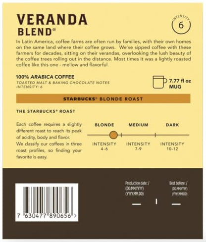 Starbucks® Veranda Blend® Starbucks® by Nespresso® for Vertuo