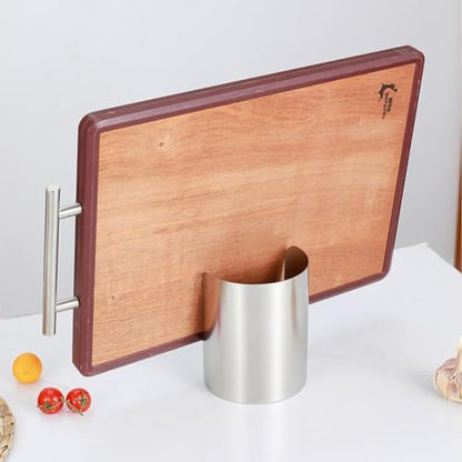 Silver 2-in-1 Multi-functional Kitchen Utensil & Lid Holder - Space-Saving Stainless Steel Rack