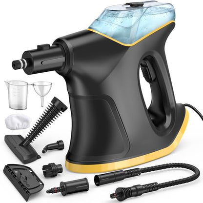 Heavy Duty Handheld Steam Cleaner with 9 Accessories for Home Car Kitchen