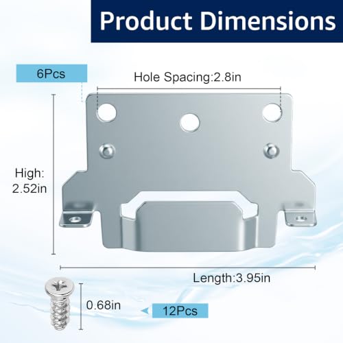Bed Frame Mounting Plates Brackets with Screws for IKEA - Steel Hardware Kit
