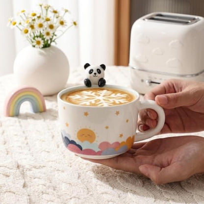 12oz Cute 3D Panda Ceramic Coffee Mug - Variation: Panda / 12 Ounces