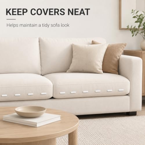 White Plastic-Head Pins for Furniture and Bed Skirts - 20 Pack