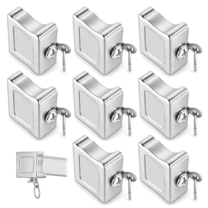 8PCS Ceiling Mounted Curtain Track End Caps White Iron Alloy