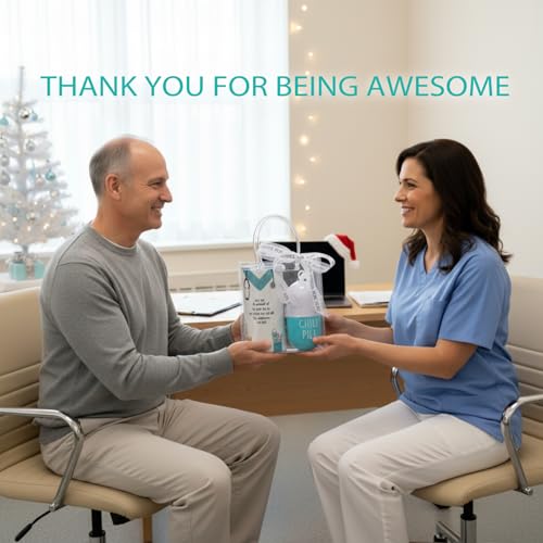 Cute Pharmacy Nurse Gift Set with 12oz Tumbler, Pen & Ornament - Blue