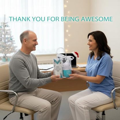 Cute Pharmacy Nurse Gift Set with 12oz Tumbler, Pen & Ornament - Blue