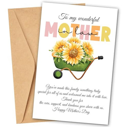 Mother's Day Card for Mother in Law - Happy Mother in Law Card - Color 11