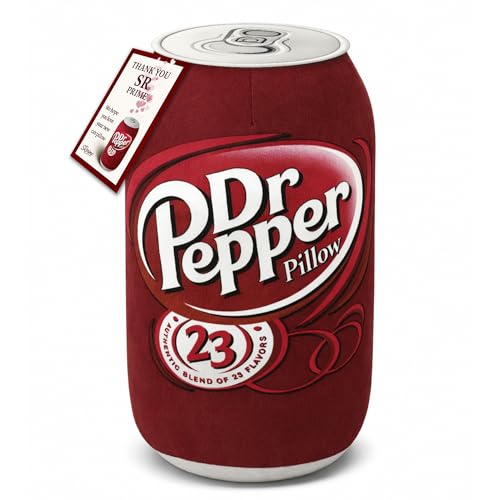 Doctor Pepper Pillow - Standard Size Throw Pillow - Soft & Cute Soda Decor