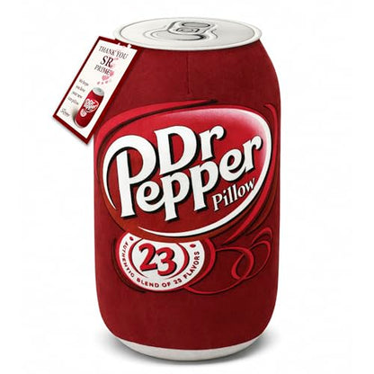 Doctor Pepper Pillow - Standard Size Throw Pillow - Soft & Cute Soda Decor
