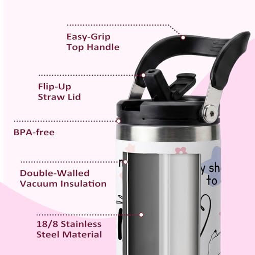 Bestie Tumbler 30oz - Friendship Gift for Women, Stainless Steel Insulated Cup with Handle