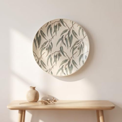 Eucalyptus Decorative Plates for Display - 10 Inch, Nature 006